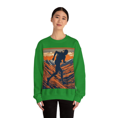 boostlete-iron-intent-scene-trail-3d-retro-0764 — Unisex Heavy Blend Crewneck (G18000)