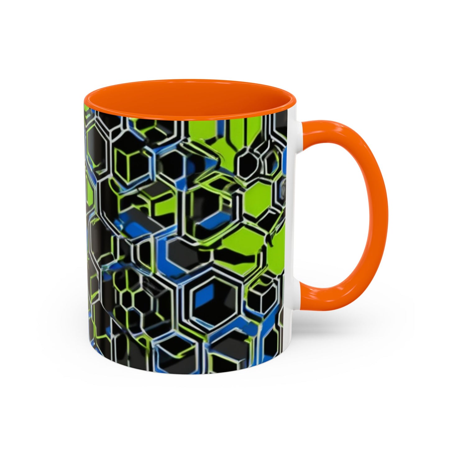 boostlete-recovery-progress-pattern-hex-blueprint-0007 — Accent Mug 11oz/15oz