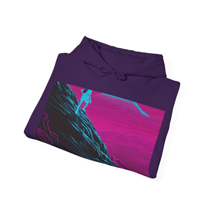 boostlete-boost-mode-scene-trail-neon-blueprint-0832 — Unisex Heavy Blend Hoodie (G18500)