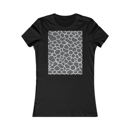 boostlete-iron-intent-pattern-hex-blueprint-0063 — Women's Favorite Tee (B+C 6004)