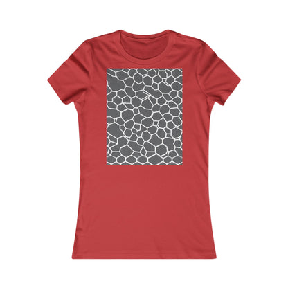 boostlete-iron-intent-pattern-hex-blueprint-0063 — Women's Favorite Tee (B+C 6004)
