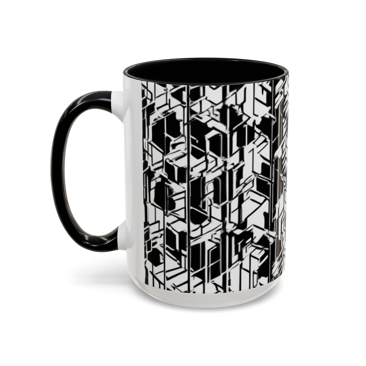 boostlete-field-day-pattern-micro-blueprint-0927 — Accent Mug 11/15oz