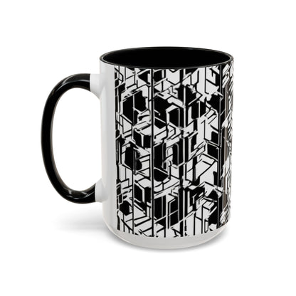 boostlete-field-day-pattern-micro-blueprint-0927 — Accent Mug 11/15oz
