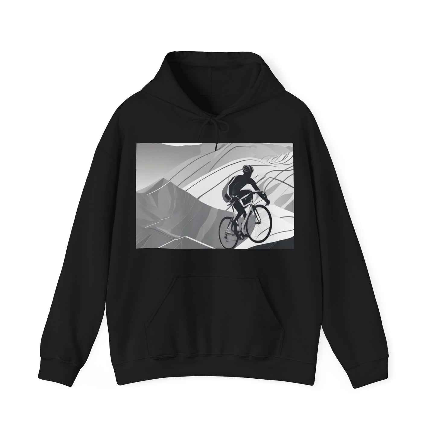 boostlete-recovery-progress-scene-cyclist-motion-vector-0808 — Unisex Heavy Blend Hoodie (G18500)