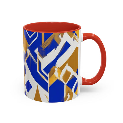 boostlete-field-day-icon-flame-glitch-geometric-0090 — Accent Mug 11oz/15oz
