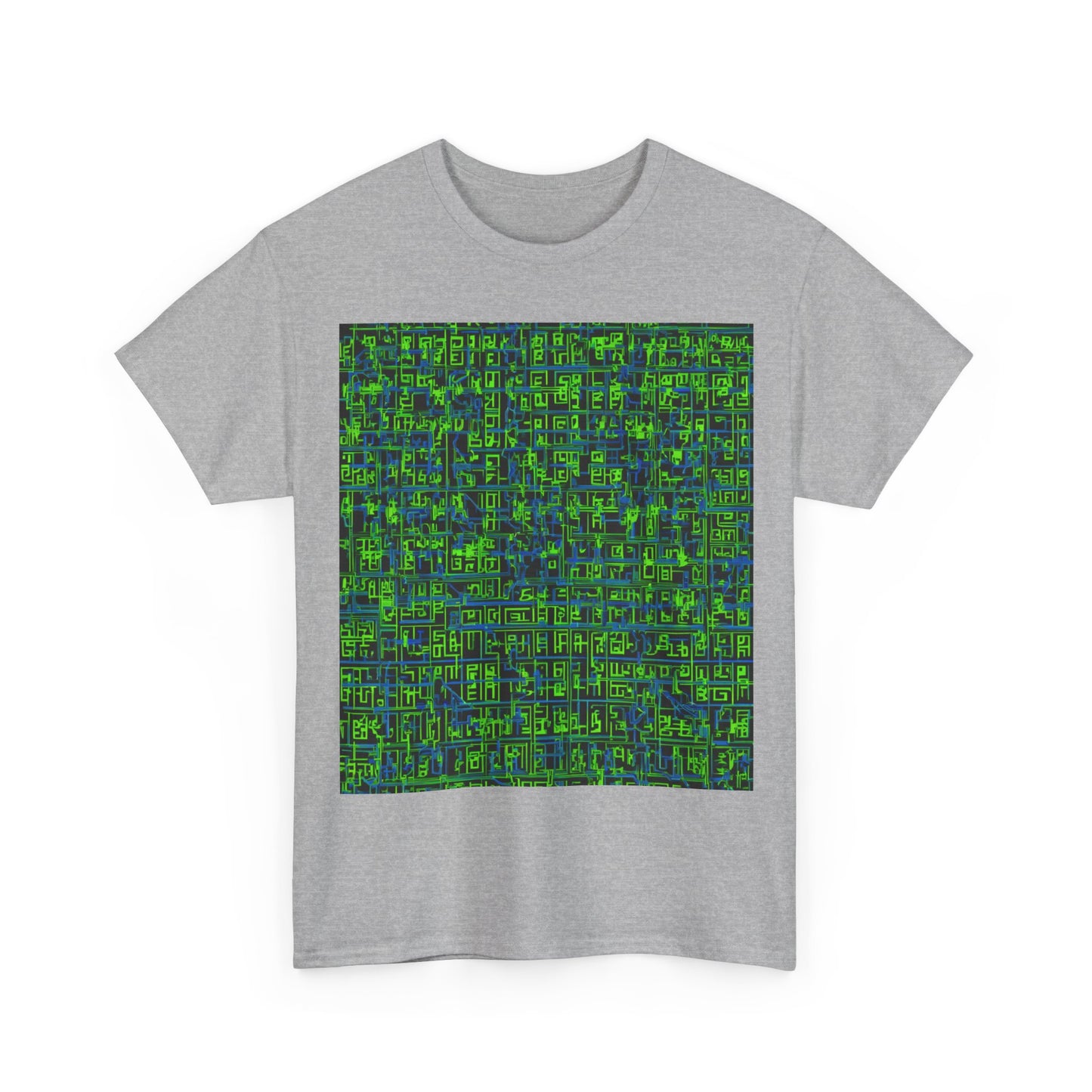 boostlete-mile-by-mile-pattern-plate-number-blueprint-0147 — Unisex Heavy Cotton Tee (Gildan 5000)