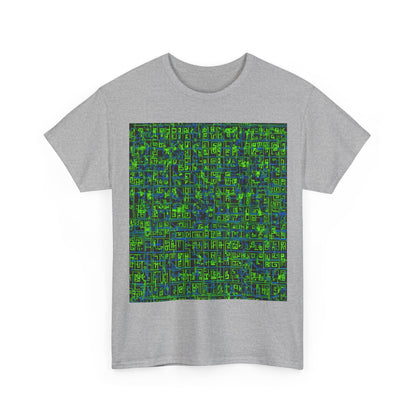 boostlete-mile-by-mile-pattern-plate-number-blueprint-0147 — Unisex Heavy Cotton Tee (Gildan 5000)