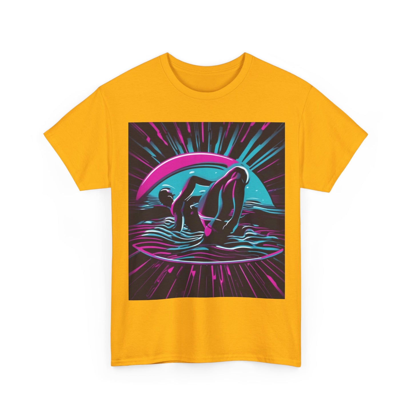 boostlete-pr-season-icon-swimmer-duotone-bold-0126 — Unisex Heavy Cotton Tee (Gildan 5000)