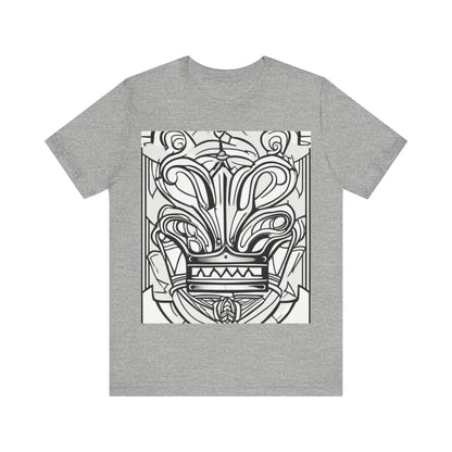 boostlete-boost-mode-icon-crown-offset-line-art-0190 — Unisex Jersey Short Sleeve (B+C 3001)