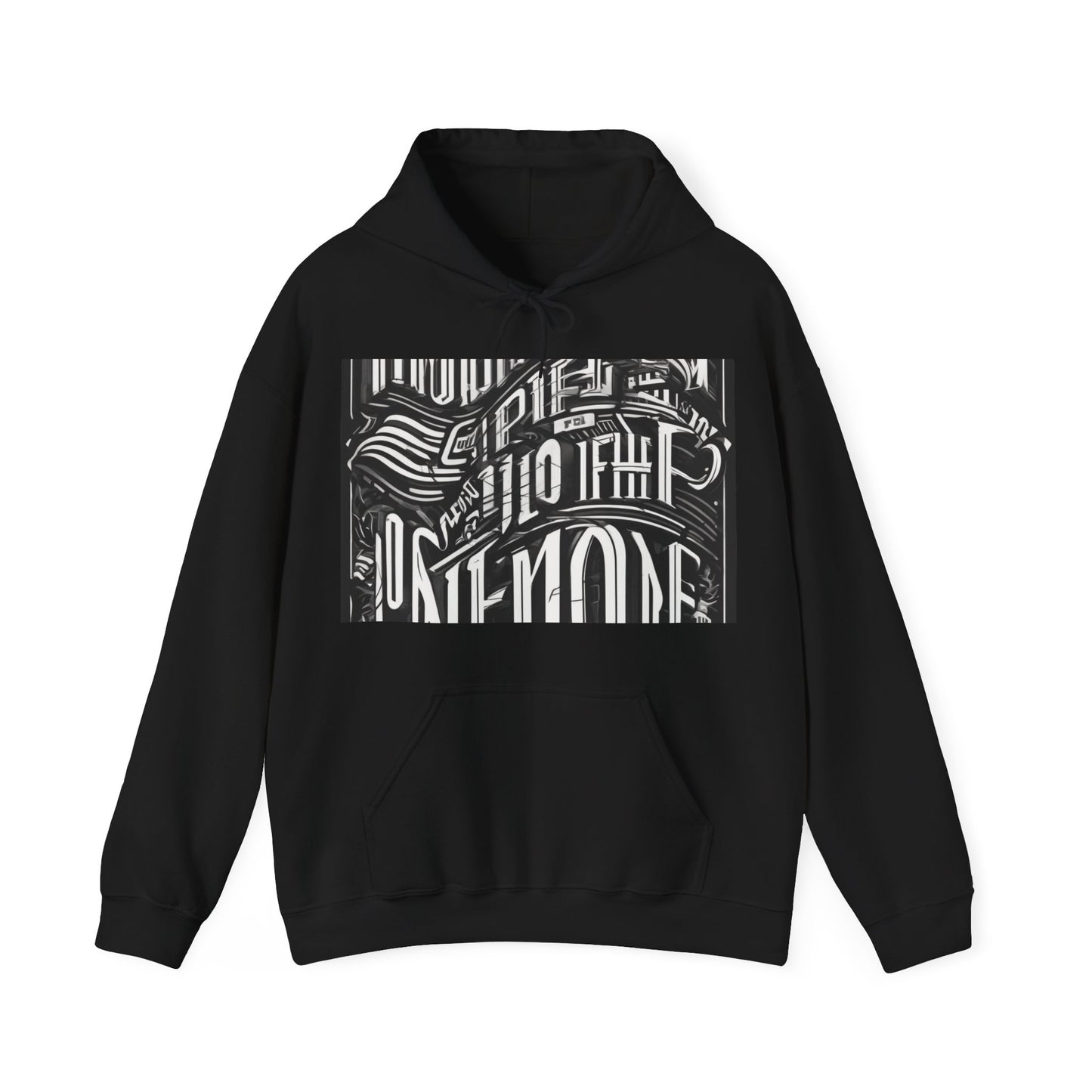 boostlete-mile-by-mile-type-one-more-split-line-art-0001 — Unisex Heavy Blend Hooded Sweatshirt (Gildan)