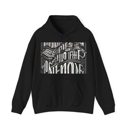 boostlete-mile-by-mile-type-one-more-split-line-art-0001 — Unisex Heavy Blend Hooded Sweatshirt (Gildan)