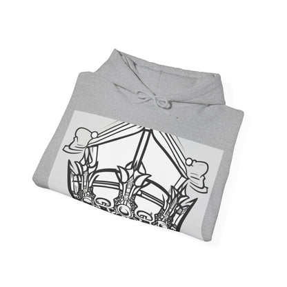 boostlete-quiet-power-icon-crown-outline-badge-0130 — Unisex Heavy Blend Hooded Sweatshirt (Gildan)