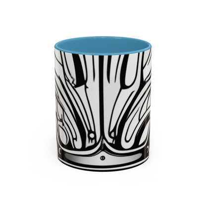 boostlete-boost-mode-icon-crown-offset-line-art-0190 — Accent Mug 11oz/15oz