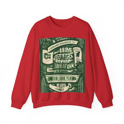 boostlete-am-crew-type-charge-ahead-banner-paper-0965 — Unisex Heavy Blend Crewneck (G18000)