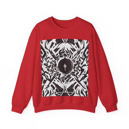 boostlete-am-crew-icon-flame-matte-geometric-0286 — Unisex Heavy Blend Crewneck Sweatshirt (Gildan)