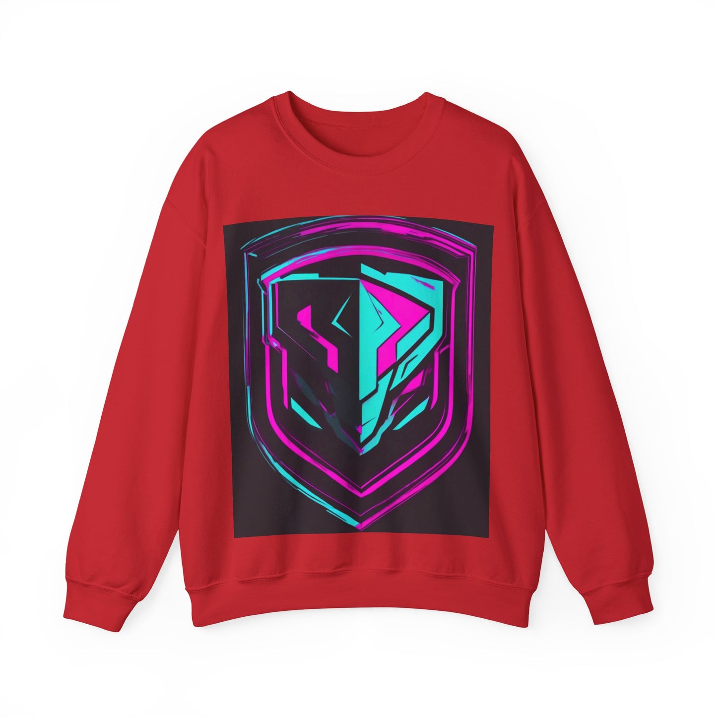boostlete-pr-season-icon-shield-speed-industrial-0270 — Unisex Heavy Blend Crewneck Sweatshirt (Gildan)