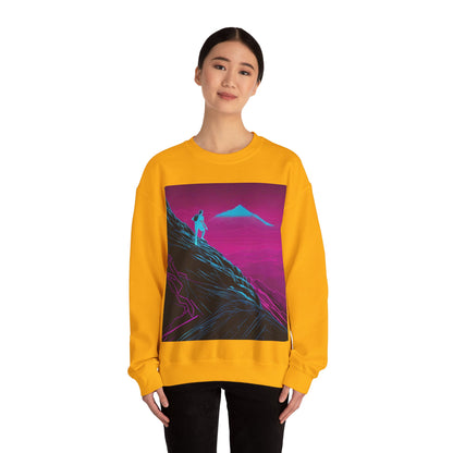 boostlete-boost-mode-scene-trail-neon-blueprint-0832 — Unisex Heavy Blend Crewneck (G18000)