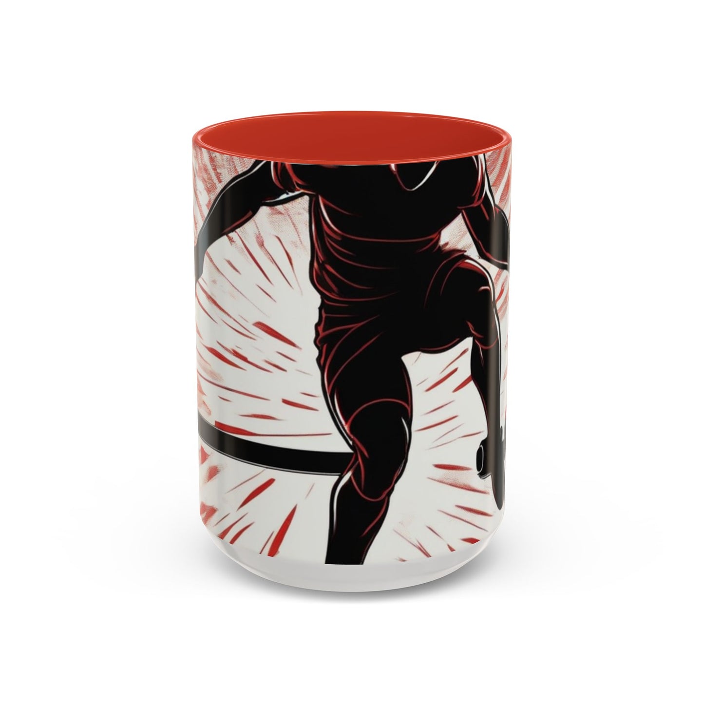 boostlete-recovery-progress-scene-hurdler-halftone-engraved-0212 — Accent Mug 11oz/15oz