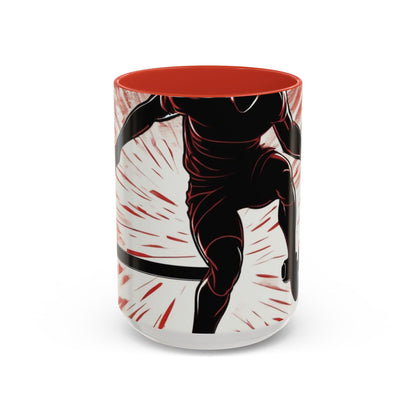 boostlete-recovery-progress-scene-hurdler-halftone-engraved-0212 — Accent Mug 11oz/15oz