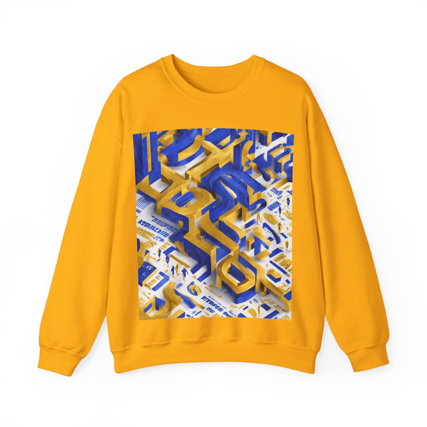 boostlete-iron-intent-type-one-more-rep-arc-isometric-0069 — Unisex Heavy Blend Crewneck Sweatshirt (Gildan)