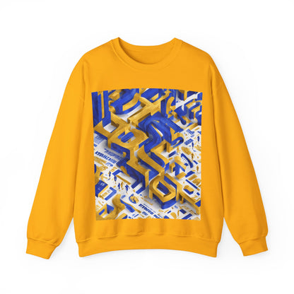 boostlete-iron-intent-type-one-more-rep-arc-isometric-0069 — Unisex Heavy Blend Crewneck Sweatshirt (Gildan)