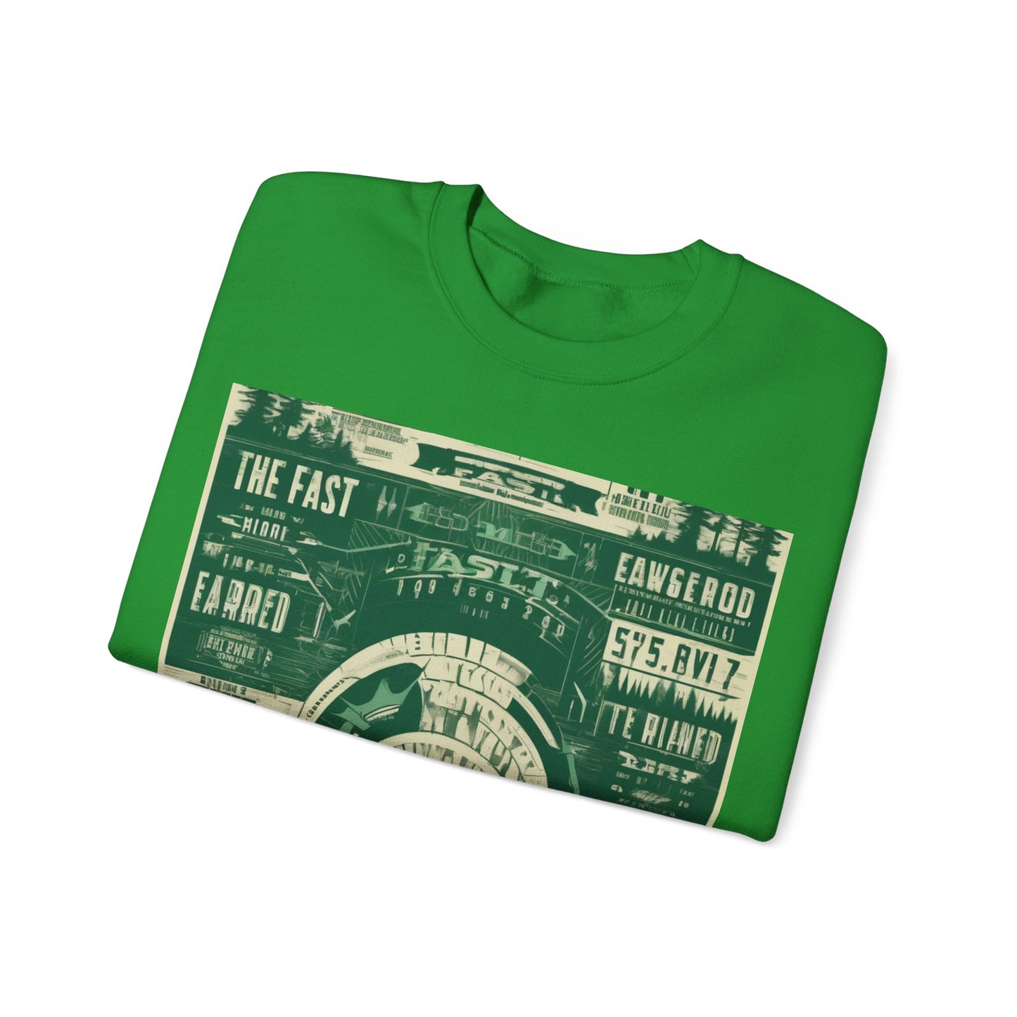 boostlete-mile-by-mile-type-fast-is-earned-big-blueprint-0041 — Unisex Heavy Blend Crewneck Sweatshirt (Gildan)