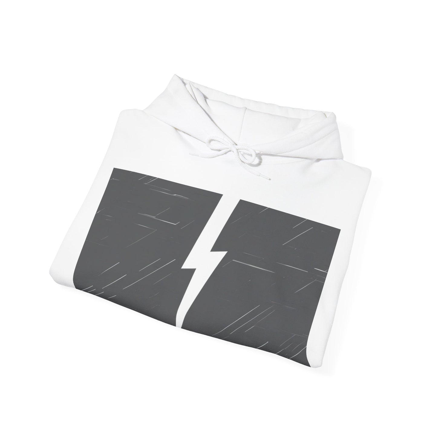boostlete-am-crew-icon-lightning-glitch-vector-0590 — Unisex Heavy Blend Hoodie (G18500)