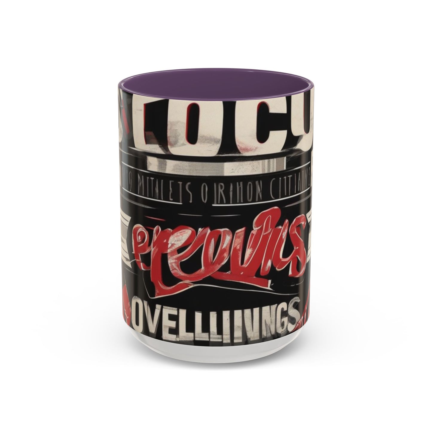 boostlete-mile-by-mile-type-focus-over-feelings-split-retro-0841 — Accent Mug 11/15oz