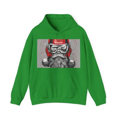 boostlete-pr-season-type-calm-is-a-superpower-outline-over-solid-isometric-0413 — Unisex Heavy Blend Hooded Sweatshirt (Gildan)