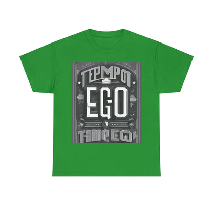 boostlete-mile-by-mile-type-tempo-over-ego-banner-modern-0093 — Unisex Heavy Cotton Tee (Gildan 5000)