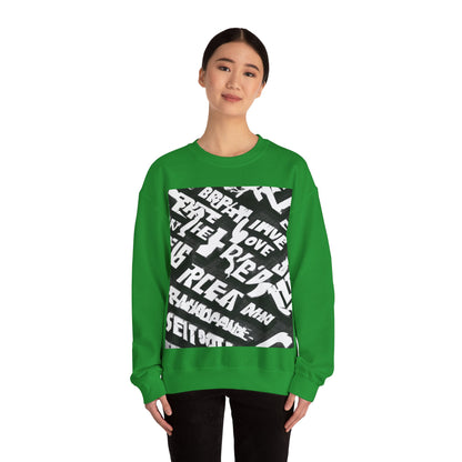 boostlete-pr-season-type-breathe-move-repeat-split-isometric-0017 — Unisex Heavy Blend Crewneck Sweatshirt (Gildan)