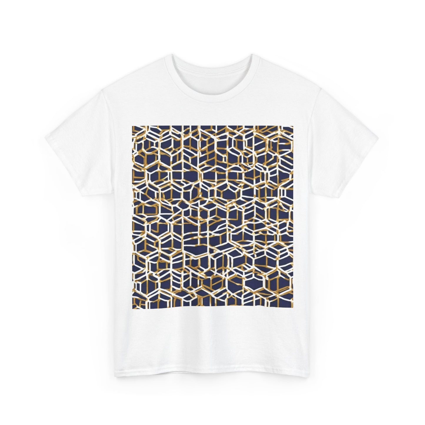 boostlete-am-crew-pattern-hex-industrial-0131 — Unisex Heavy Cotton Tee (Gildan 5000)