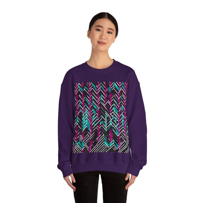 boostlete-recovery-progress-pattern-chevron-retro-0243 — Unisex Heavy Blend Crewneck (G18000)