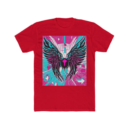 boostlete-am-crew-icon-wings-outline-line-art-0282 — Unisex Cotton Crew Tee (NL 3600)