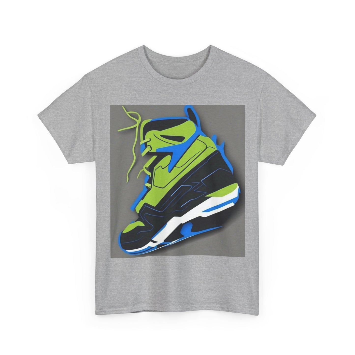 boostlete-quiet-power-icon-sneaker-duotone-paper-0066 — Unisex Heavy Cotton Tee (Gildan 5000)