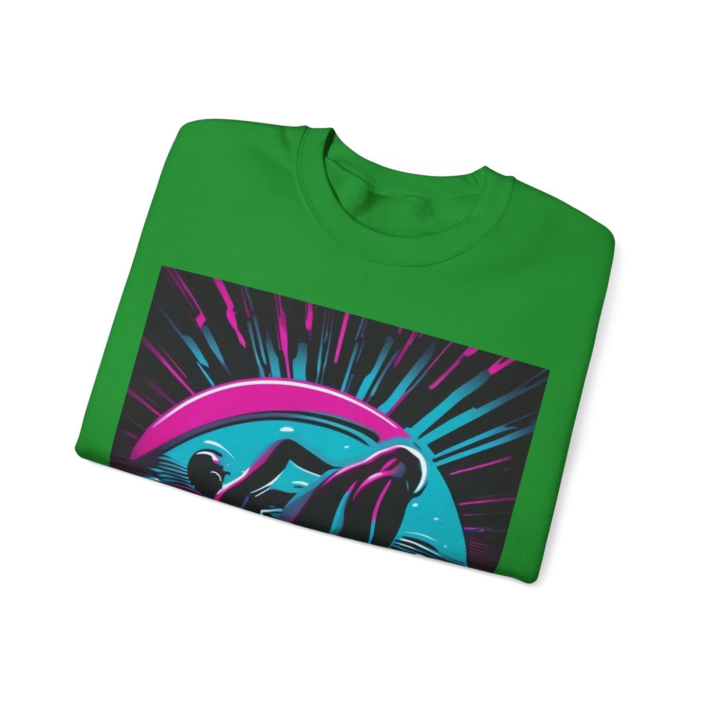 boostlete-pr-season-icon-swimmer-duotone-bold-0126 — Unisex Heavy Blend Crewneck Sweatshirt (Gildan)