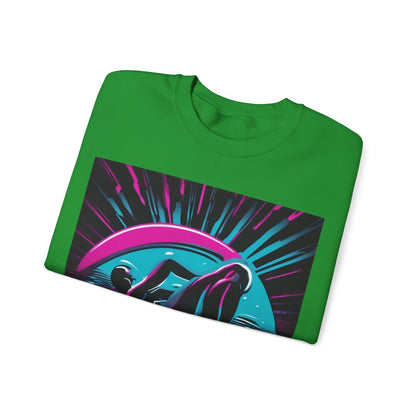 boostlete-pr-season-icon-swimmer-duotone-bold-0126 — Unisex Heavy Blend Crewneck Sweatshirt (Gildan)