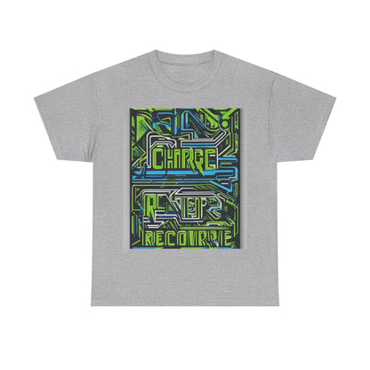 boostlete-pr-season-type-charge-train-recover-outline-over-solid-geometric-0129 — Unisex Heavy Cotton Tee (Gildan 5000)