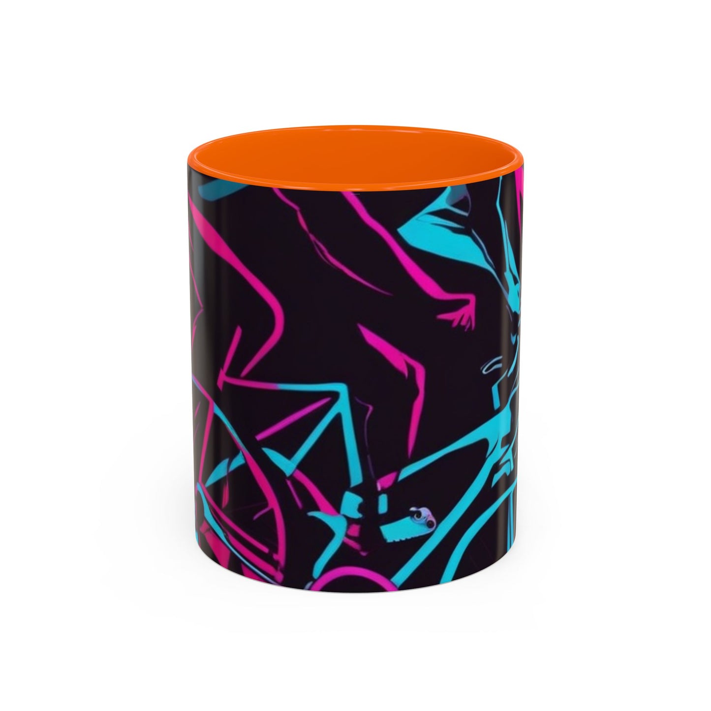 boostlete-rise-grind-scene-cyclist-outline-vector-0868 — Accent Mug 11/15oz