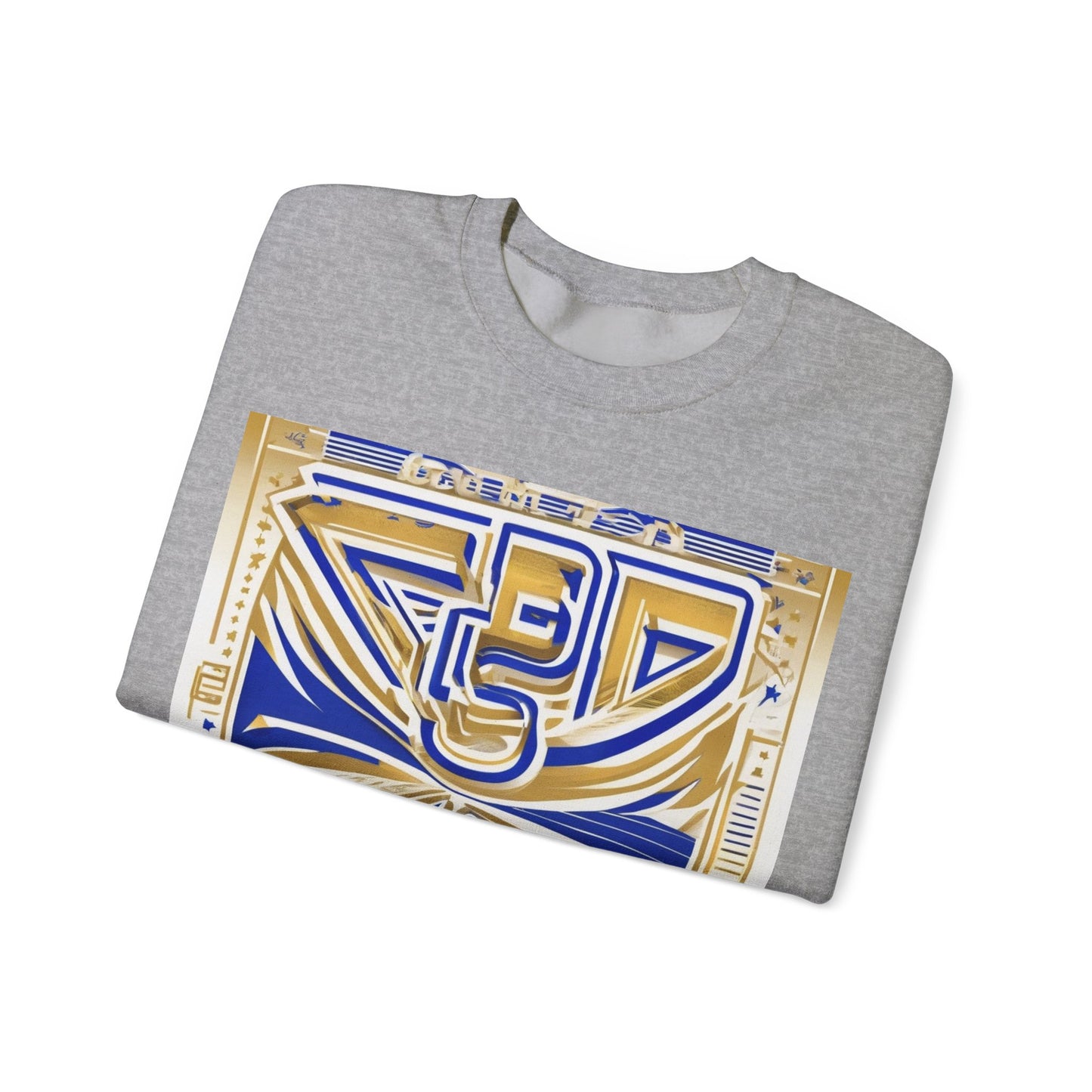 boostlete-boost-mode-type-earned-not-given-outline-over-solid-line-art-0005 — Unisex Heavy Blend Crewneck Sweatshirt (Gildan)