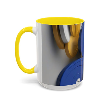 boostlete-field-day-icon-barbell-offset-geometric-0150 — Accent Mug 11oz/15oz