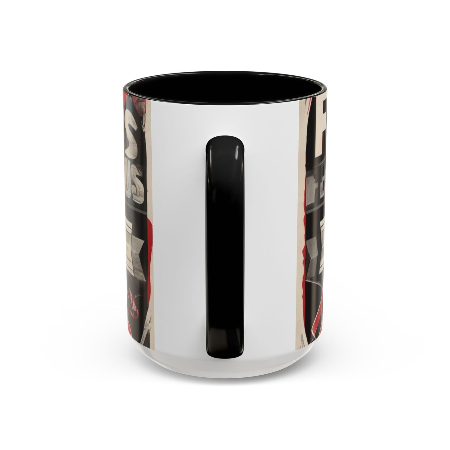 boostlete-mile-by-mile-type-focus-over-feelings-split-retro-0841 — Accent Mug 11/15oz