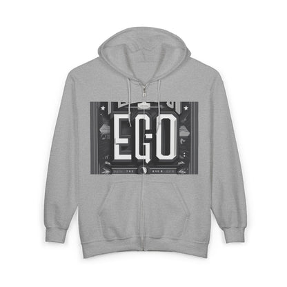 boostlete-mile-by-mile-type-tempo-over-ego-banner-modern-0093 — Unisex Heavy Blend Full-Zip Hooded Sweatshirt