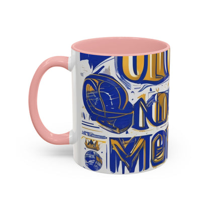 boostlete-am-crew-type-own-the-morning-outline-over-solid-vector-0429 — Accent Mug 11/15oz