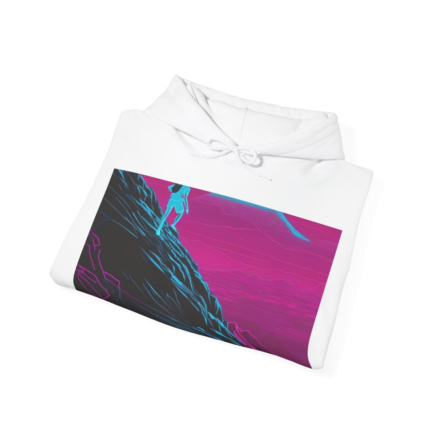 boostlete-boost-mode-scene-trail-neon-blueprint-0832 — Unisex Heavy Blend Hoodie (G18500)