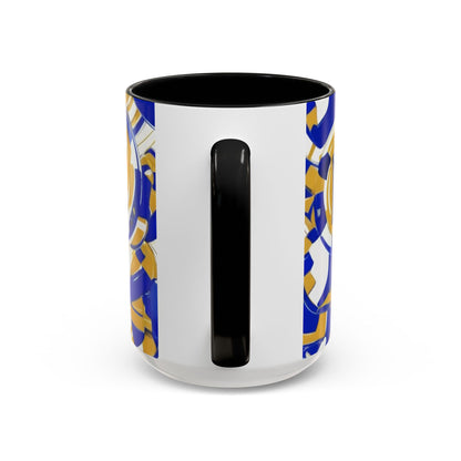 boostlete-field-day-icon-barbell-grainy-line-art-0906 — Accent Mug 11/15oz
