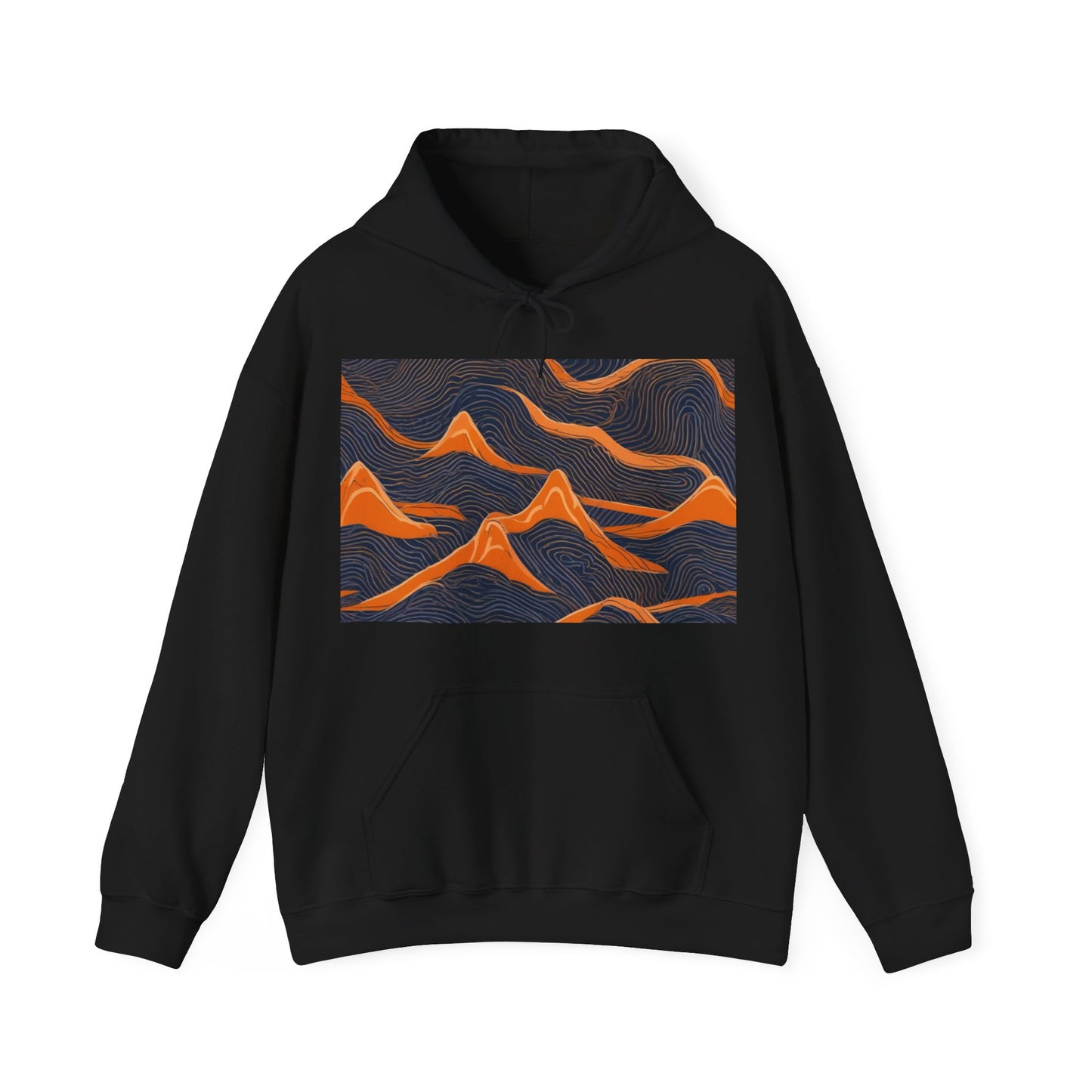 boostlete-boost-mode-pattern-topographic-engraved-0035 — Unisex Heavy Blend Hooded Sweatshirt (Gildan)