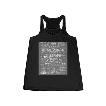boostlete-field-day-type-outwork-yesterday-big-blueprint-0173 — Women's Flowy Racerback Tank (B+C 8800)