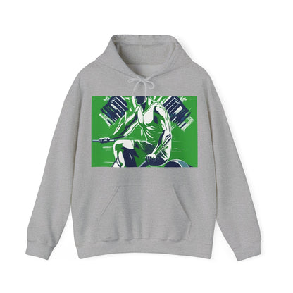 boostlete-am-crew-scene-rower-grainy-bold-0172 — Unisex Heavy Blend Hooded Sweatshirt (Gildan)
