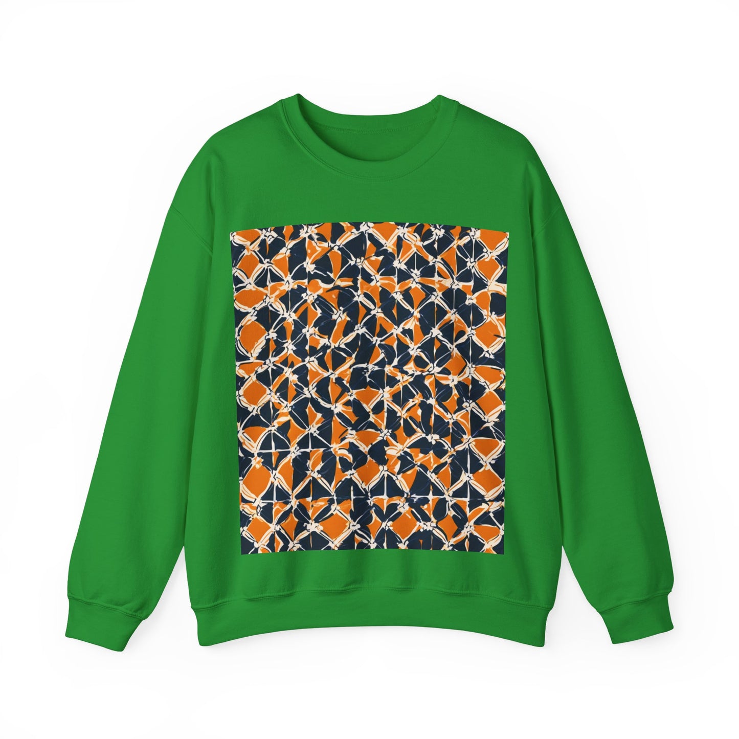 boostlete-headspace-pattern-plate-number-badge-0387 — Unisex Heavy Blend Crewneck (G18000)